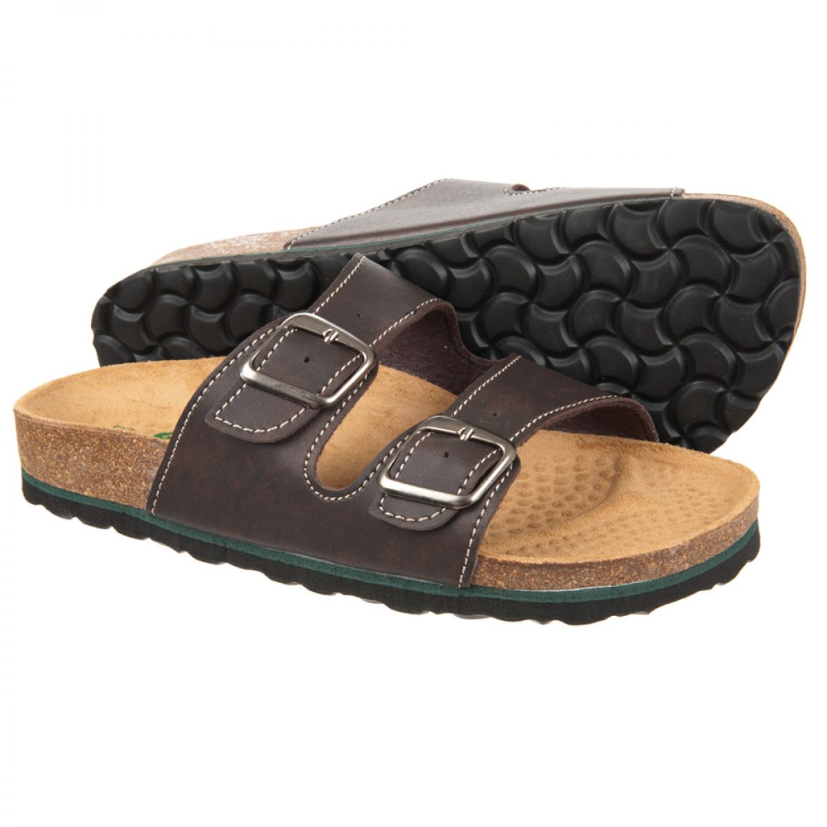 Sandales avec assise plantaire ergonomique