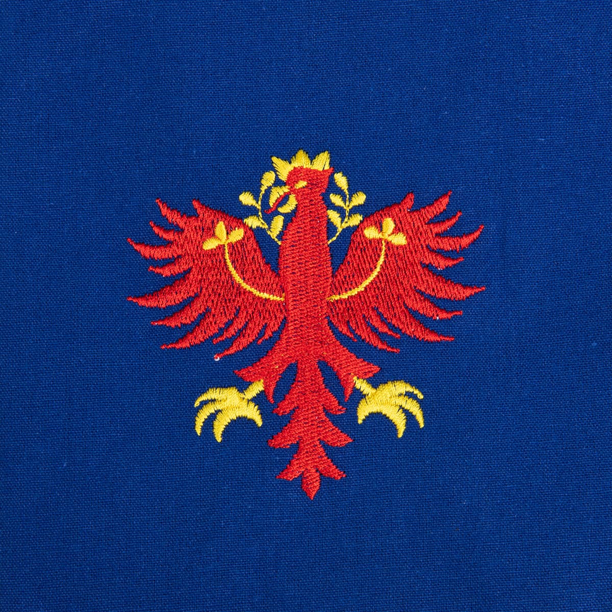 Tablier bleu avec motif : aigle