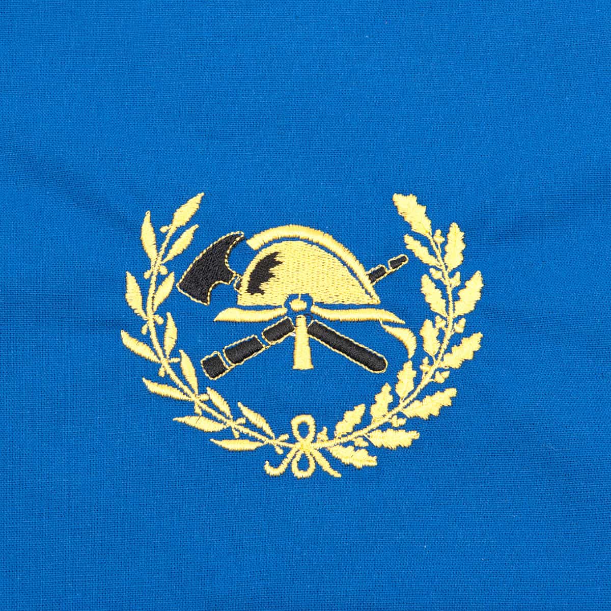Tablier bleu avec motif "Pompiers&quot ;