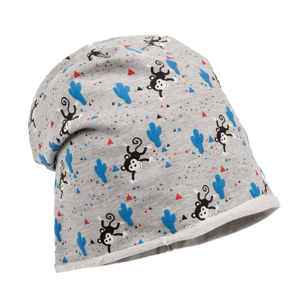 bonnet en coton pour enfants avec dessin de singe