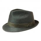 Chapeau du dimanche pour hommes Trilby Chapeaux en feutre de laine by Hutter avec bord �troit vert