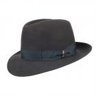Chapeau BORSALINO classique en feutre de lapin anthracite