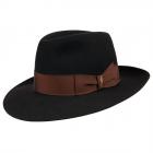 chapeau classique BORSALINO � large bord noir-1