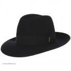 chapeau classique BORSALINO � large bord bleu fonc�