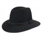 HUTTER | Chapeau de voyage pour hommes Angelo noir