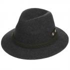 Chapeau sportif avec corde de laine anthracite