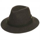 Chapeau sportif avec corde de laine marron