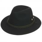 Chapeau sportif avec corde de laine noir
