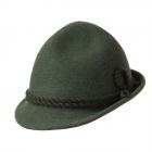 HUTTER | Chapeau de chasseur avec double cordon de laine de qualit� sup�rieure vert
