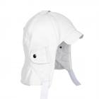 HUTTER | casquette cabriolet femme et homme en cuir nappa blanc