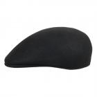 Casquette plate BORSALINO en feutre de lapin noir