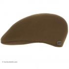 Casquette plate BORSALINO en feutre de lapin camel