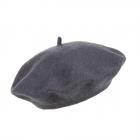 HUTTER | b�ret basque en laine pour hommes et femmes anthracite