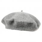 HUTTER | b�ret basque en laine pour hommes et femmes gris clair