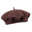 HUTTER | b�ret basque en laine pour hommes et femmes marron