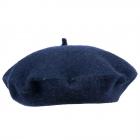 HUTTER | b�ret basque en laine pour hommes et femmes bleu fonc�