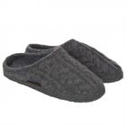 GIESSWEIN | Pantoufles pour adultes, mod�le Neudau, avec un magnifique motif tress� gris