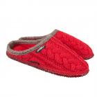 GIESSWEIN | Pantoufles pour adultes, mod�le Neudau, avec un magnifique motif tress� rouge