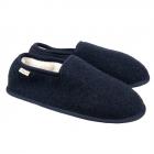 Chaussons chauds et douillets avec semelle antid�rapante au confort unique bleu fonc�