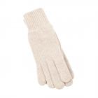 Gants tricot�s en laine m�rinos extra-fine pour femmes beige