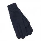 Gants tricot�s en laine m�rinos extra-fine pour femmes bleu