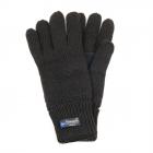 Gants tricot�s pour femmes Doublure Thinsulate et paume renforc�e noir