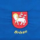 Tablier bleu avec motif "Brixen&quot ; bleu