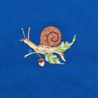Tablier pour enfants avec motif "escargot&quot ; bleu