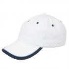 Casquette de baseball en coton by Hutter M�tze avec visi�re � r�gler pour un bon ajustement blanc
