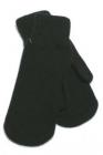 Moufles femme en tricot noir