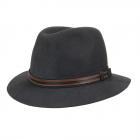 HUTTER | Angelino Traveller Chapeau en feutre de poils avec bord moyennement large anthracite