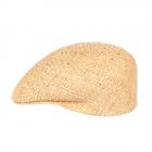 HUTTER | Casquette bomb�e en paille style anglais nature