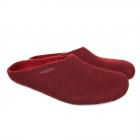 Pantoufles en feutre tendance h.o. rouge