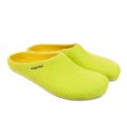 Pantoufles en feutre tendance h.o. jaune