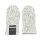 Moufles en pure laine vierge gris