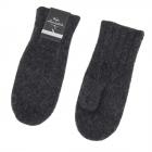 Moufles en pure laine vierge anthracite