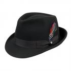STETSON | Chapeau Trilby en feutre avec petit bord et bordure en ruban noir