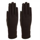 FASHION | Gants pour femmes en Micro Fleece Gants moulants extensibles marron