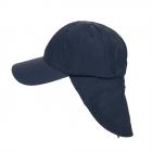 HUTTER | casquette � visi�re Supplex avec protection de nuque amovible bleu fonc�