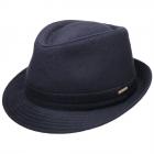 STETSON | Chapeau Trilby Benavides � bord �troit bleu