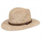 HUTTER | Chapeau de paille Traveller pour hommes l�ger et a�r� en paille naturelle nature