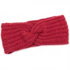 HUTTER | bandeau en tricot pour femme Made in Italy rouge fonc�