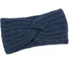 HUTTER | bandeau en tricot pour femme Made in Italy bleu