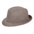 Chapeau d'�t� Trilby en coton l�ger beige