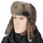 STETSON | Casquette bomber mod�le Stevens Woolrich Lapeer avec la fourrure de lapin la plus douce et camel