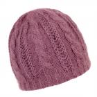 FASHION | Bonnet tricot� en angora pour femme vieux rose