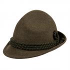 HUTTER | chapeau de chasseur en feutre de laine enroulable de la meilleure qualit� avec triple corde vert fonc�
