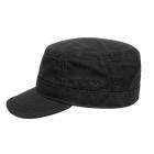 STETSON | Casquette militaire en coton noir