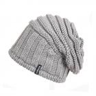 McBEANIE | Bonnet en tricot gris clair