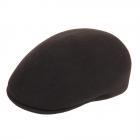 Casquette sportive en feutre de laine Casquette au design anglais brun fonc�